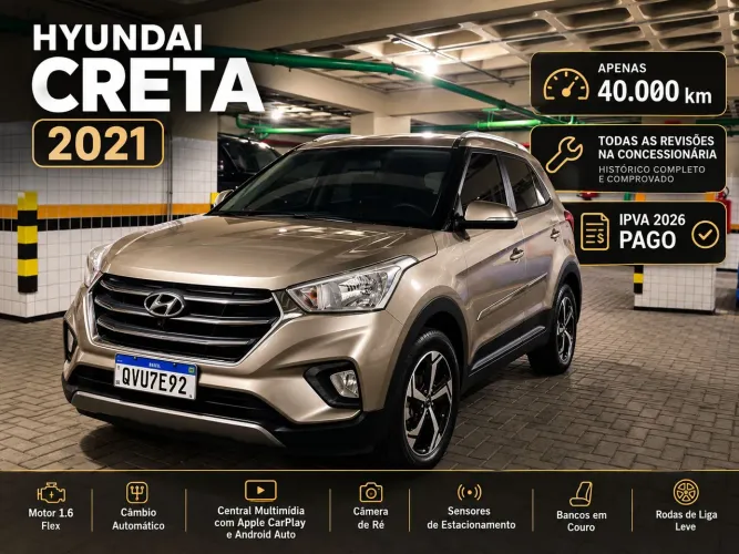 Hyundai Creta Smart Plus 1.6 16V Flex AUT 2021