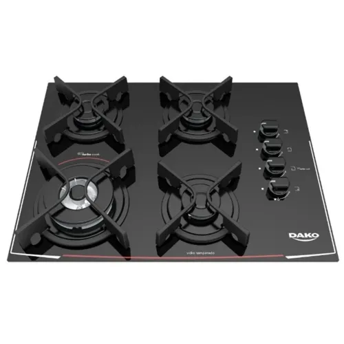 Fogão cooktop faltando uma grelha 