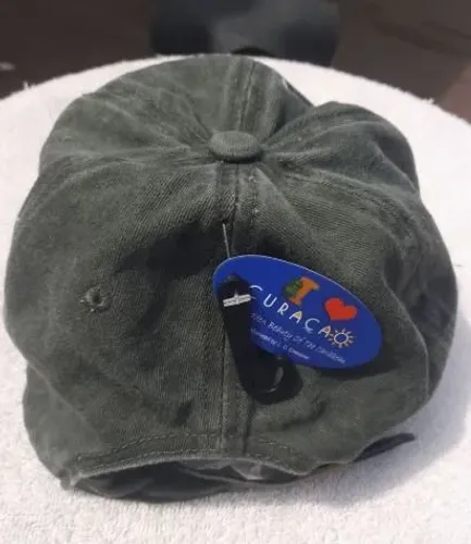 boné importado dad hat curaçao verde stonado