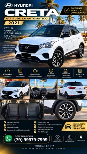 Hyundai Creta Attitude 1.6 16V Flex Aut. 2021
