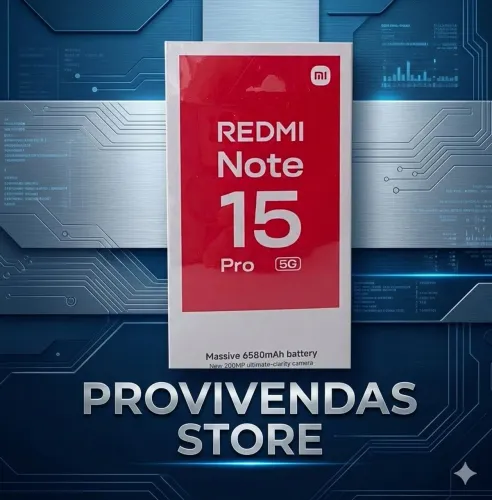 Note 15 Pro 256GB 5G Lançamento-PROVIVENDAS STORE:TODOS OS MODELOS LACRADO ACT OLX PAY.