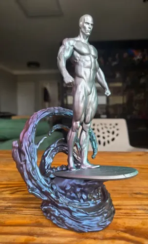 SURFISTA PRATEADO 1/10 CUSTOM Ñ SIDESHOW Ñ IRON STUDIOS Ñ KOTOBUKYIA Ñ DIAMOND