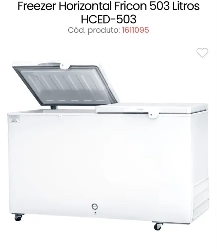Freezer 503 litros fricon novo nunca usado na garantia
