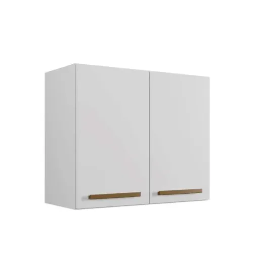 Armario de Cozinha Aéreo Cristal 2Pts Branco Arte Moveis - Entrega Rápida!