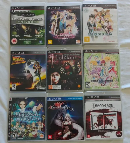 lote 9 jogos raros PS3