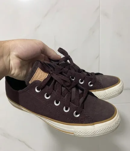 Converse Chuck Taylor All Star Low Vinho cano baixo
