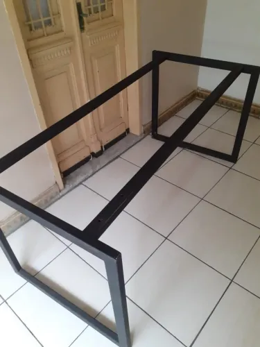 Pé De Mesa Aço Reforçada Base De Ferro