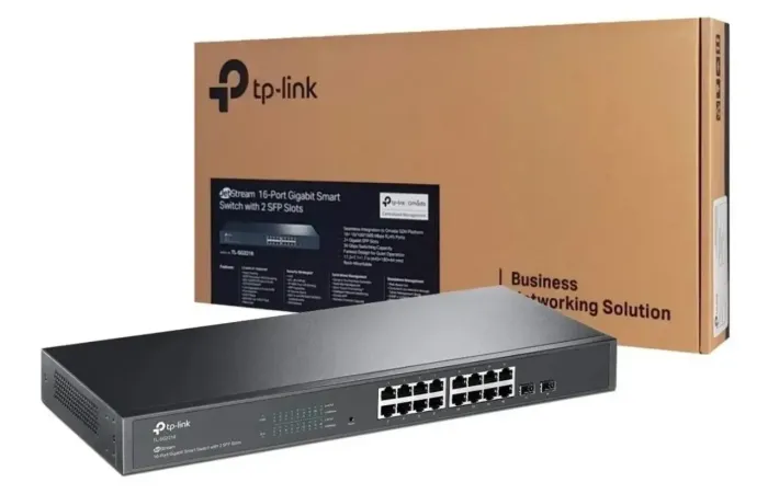 Switch Gerenciável 16p + 2 Sfp Jetstream Tp-link Tl-sg2218