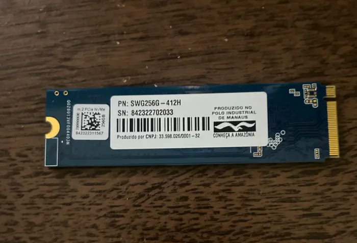 SSD M.2 NVMe 256GB 