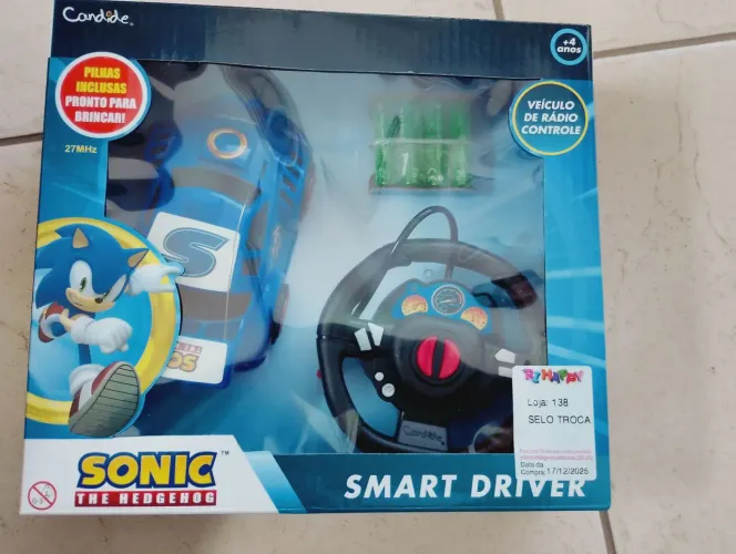 Carrinho de Controle Remoto Sonic Smart Driver da marca Candide.