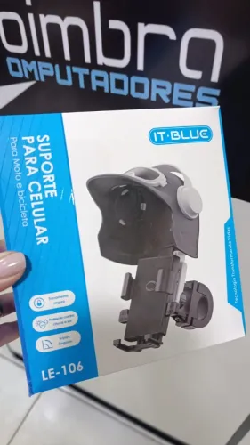 Suporte Veicular Para Celular Capacete It-Blue LE-106  Moto Bicicleta Rotação 360 Coimbra