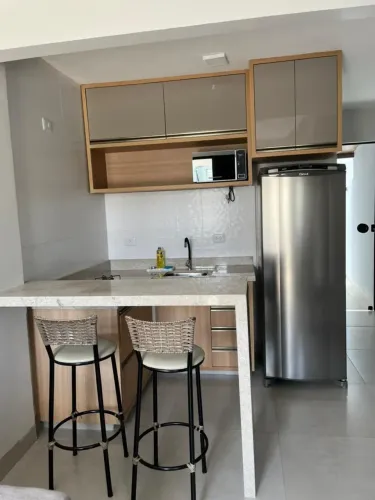 Loft para Alugar ao Lado do Jardim Paraíso em LEM | 1 Quarto, Cozinha Planejada, Água e In