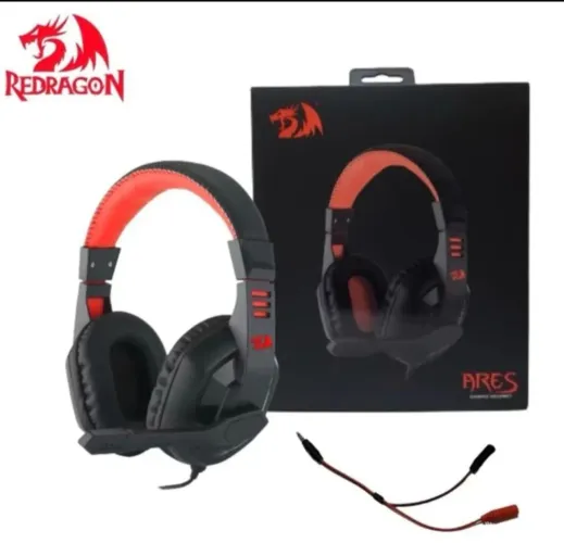 Headset Gamer Redragon Ares H120 com Microfone Novo-Lacrado