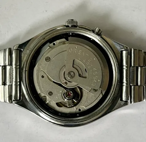 Relógio Orient Automático 3 Estrelas Crystal Vintage - Mostrador Azul Raiado (Sunburst)