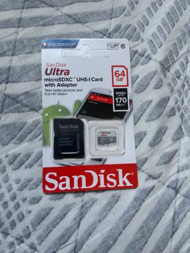 Cartão de memória 64GB novo