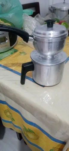 Cuscuzeira de aluminio