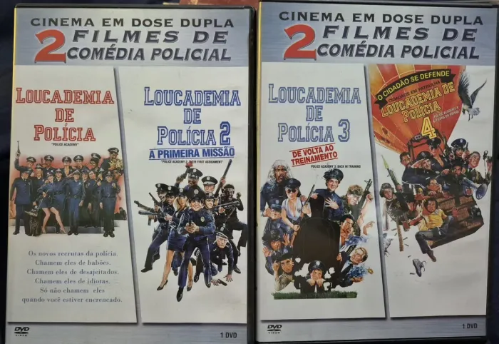Dvds loucademia de polícia, se beber não case e top gang( leia com atenção)
