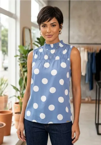 blusa poliéster acetinado pura emoção tam. 38