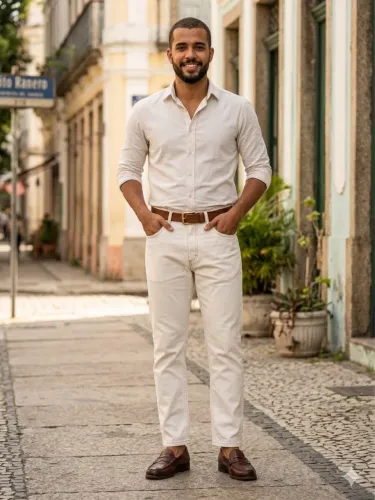 Calça Zara jeans cru, tamanho 38 , masculina