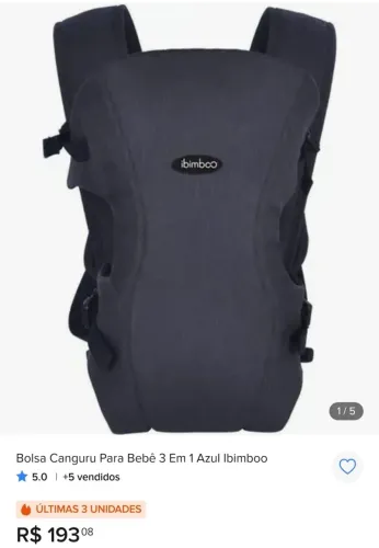 Canguru para bebê