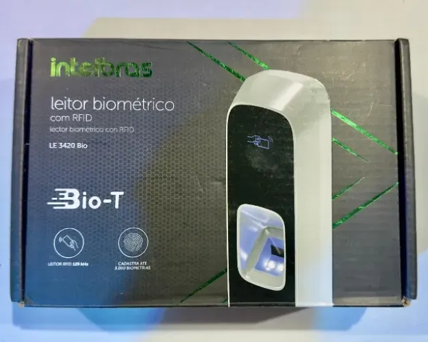 Leitor Cadastrador Biometrico RFID Intelbras LE 3420 Bio - Seminovo