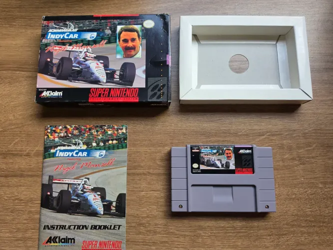 Jogo IndyCar Nigel Mansell - Super Nintendo - CIB