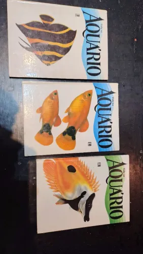 Coleção 3 livros vida no aquário 
