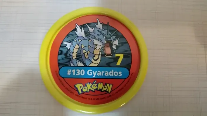 Tazos Estrela Pokémon Pokemetal #130 Gyarados