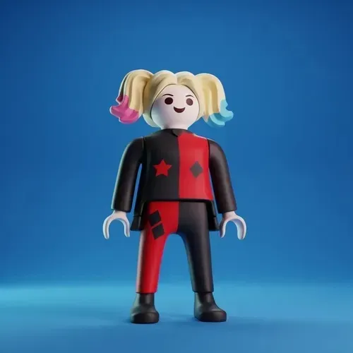 Arlequina - Harley Queen playmobil arlequina dc novo com encarte 