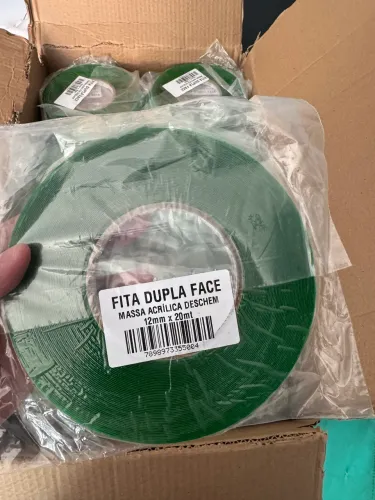 Fita dupla face - 57 bobinas (12mm x 20m) - R$ 20 cada