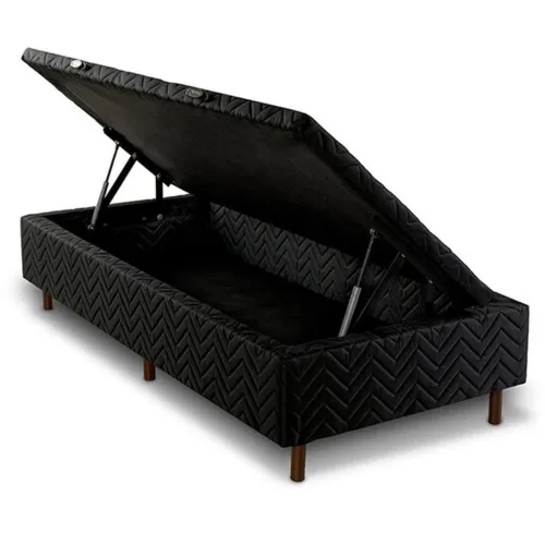 Cama Box Baú Solteiro - Design Elegante e Máximo Aproveitamento de Espaço!