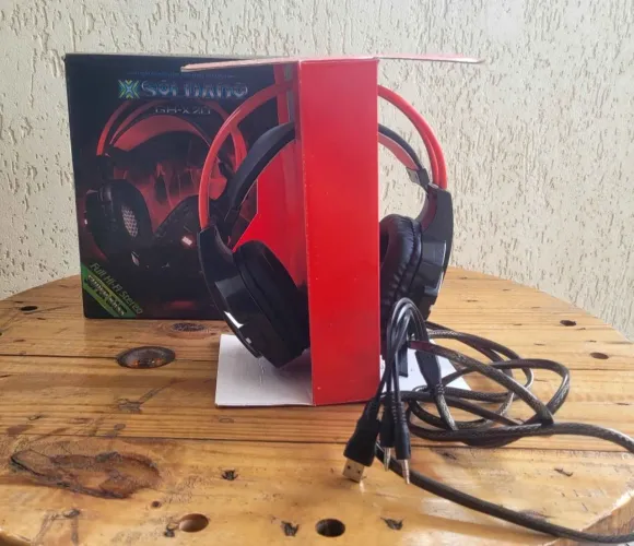 Headset gamer fone headphone led vermelho x soldado Gt-x20