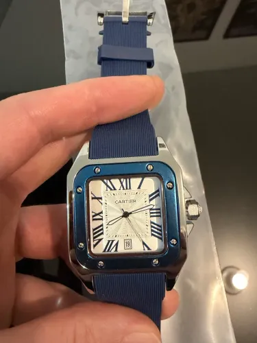Relogio cartier santos 100