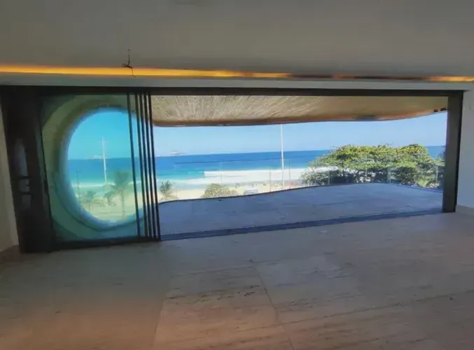 Leblon Delfim Moreira frontal mar 4 suites predio novo alto luxo