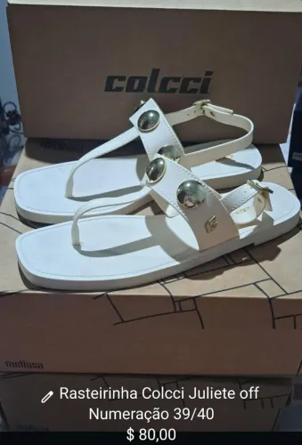 Rasteirinha Colcci Juliete off Numeração 39/40