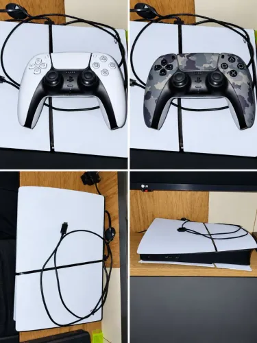 PS5 Slim Edição Digital menos de 1 ano de uso