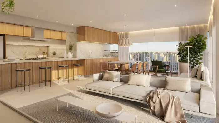 Apartamento para venda em Campo Belo com 3 quartos, sendo 3 suítes, 131m²