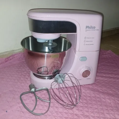 Batedeira planetária Philco rosa 12 velocidades