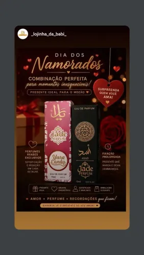 Kit perfumes árabes Dia dos namorados 15ml