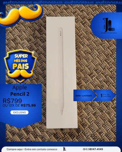 APPLE PENCIL 2, LACRADO, EXCLUSIVO!