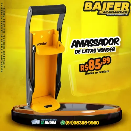 Amassador de Latas Vonder