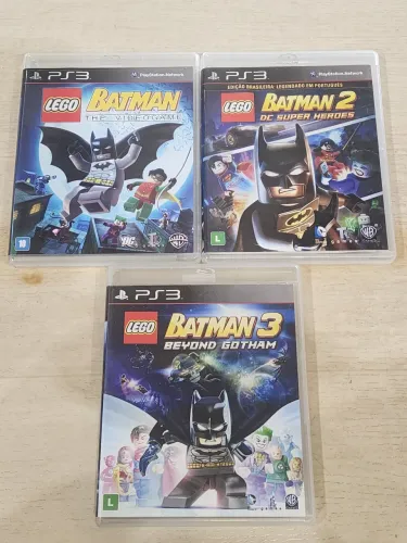 Trilogia Batman Lego 1,2 e 3 de play 3