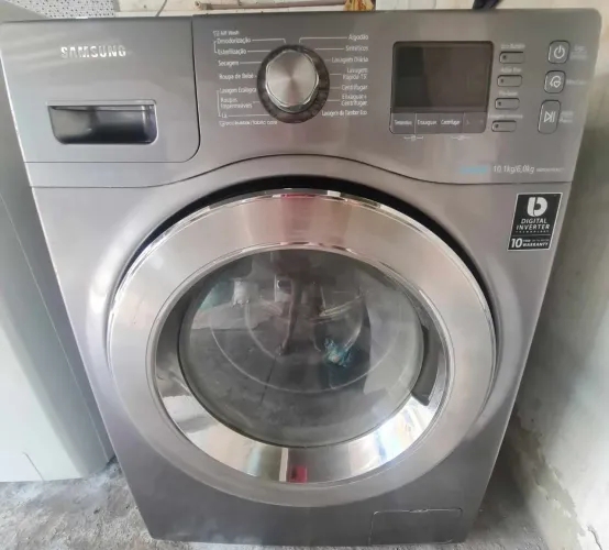 Lava e Seca Samsung Ecobubble 10.1kg - CROMADA!