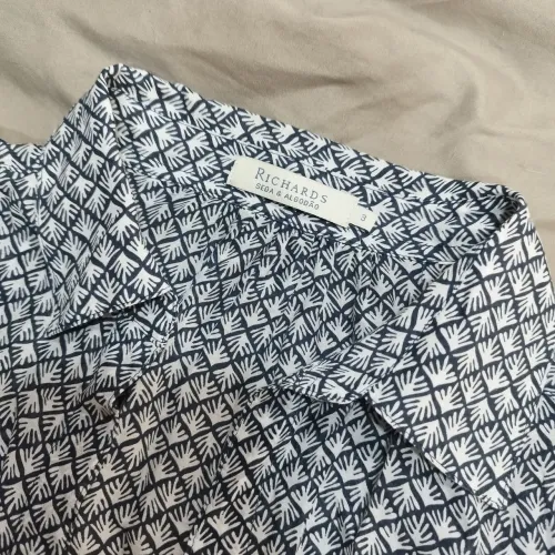 Camisa Richards Seda com Algodão 