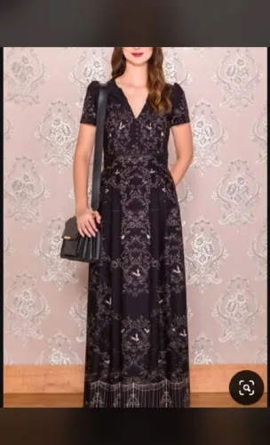 Vestido antix m portal estrelado raro