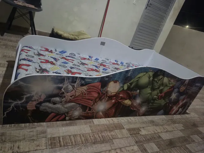 Mini cama super heróis