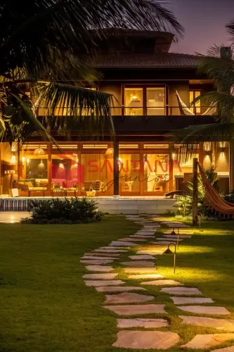 Encantadora Casa pé na areia de Alto Padrão à venda Porteira Fechada em Maraú
