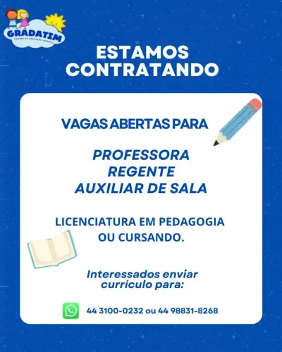 Professora Regente e auxiliar de sala