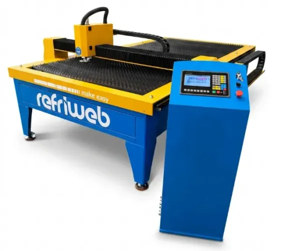 Máquina Corte Plasma CNC  63A;  Chapa: 6mm(1/4"); Mesa: 1,5x3m; Corta: alumínio, Aço, Inox