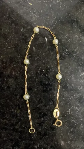 Vendo pulseira infantil de ouro